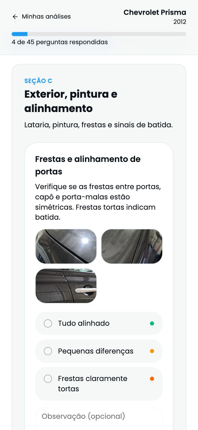 Pergunta sobre exterior e pintura