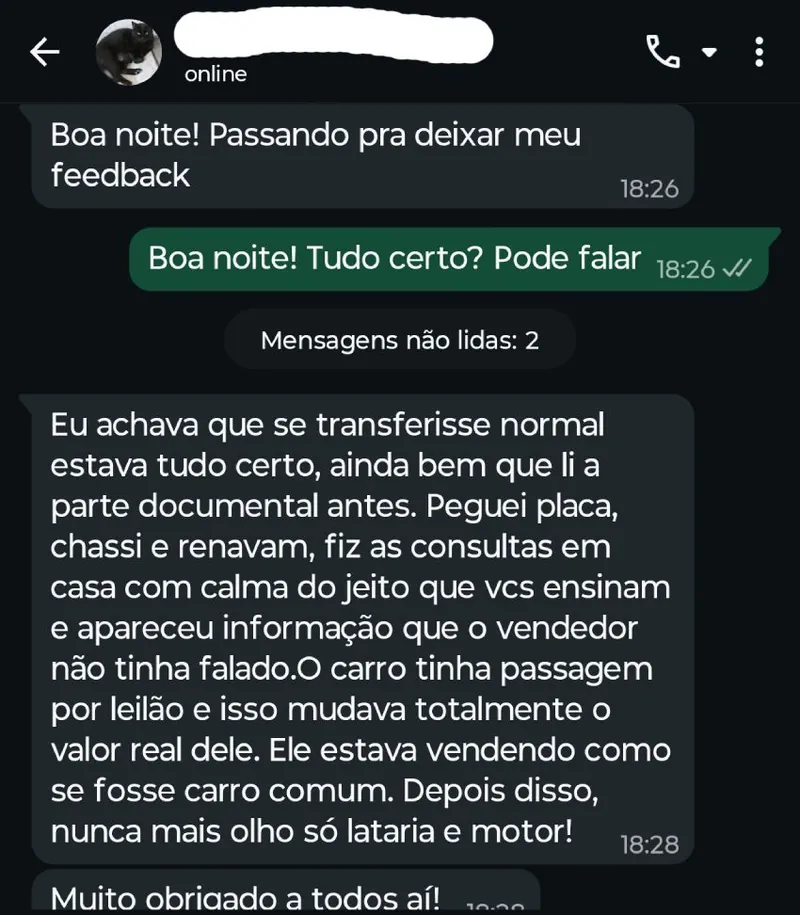 Depoimento de cliente 3